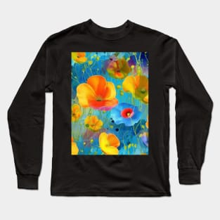 Rainbow flowers Long Sleeve T-Shirt